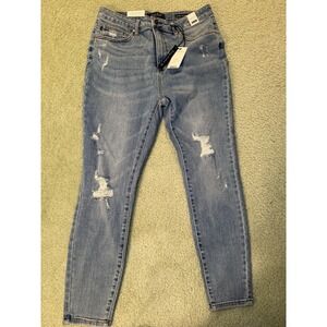 Women's Judy Blue Control Top Distressed Skinny Jeans size 15/32 - NEW WITH TAGS